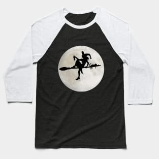 Witch on a broomstick Baseball T-Shirt